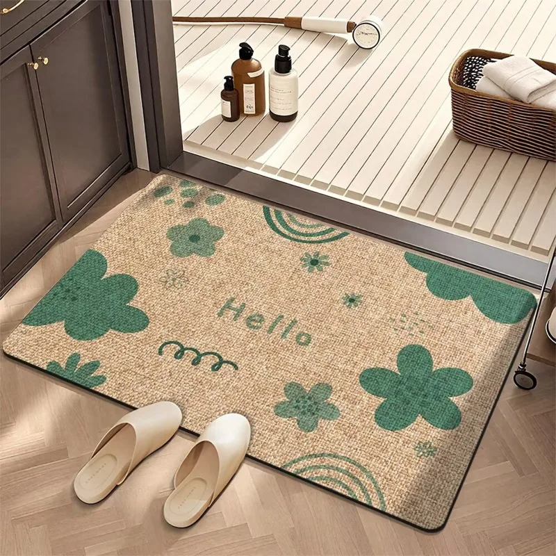 Bathroom absorbent diatom mud toilet  doormat toilet toilet floor mat toilet carpet
