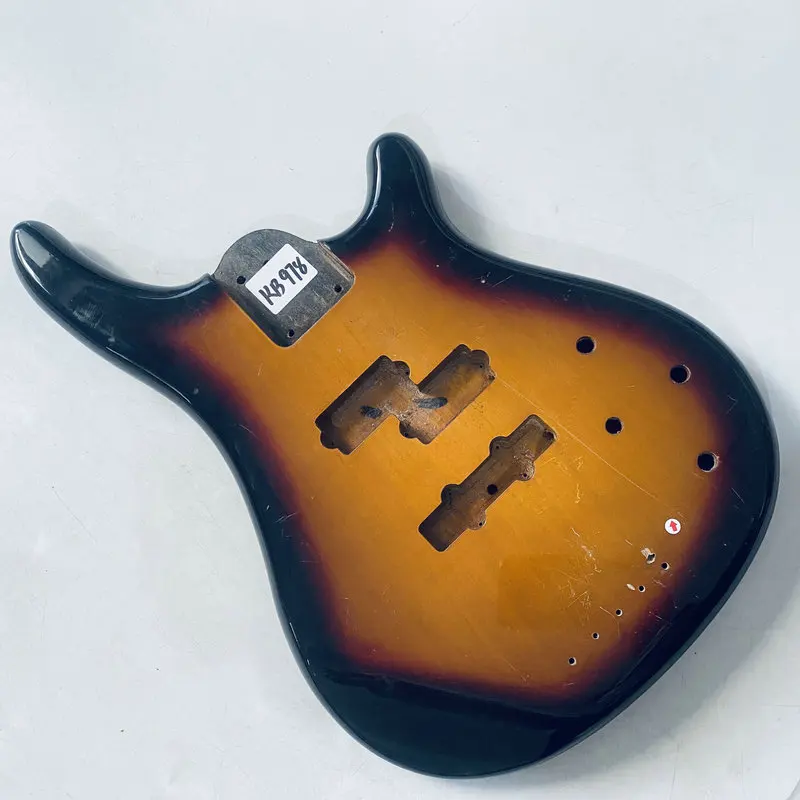

KB978 Right Hand Sunburst Color Custom Bass Body in Solid Wood Replace and DIY Surface Damages and Dirty PJB Active Pickups