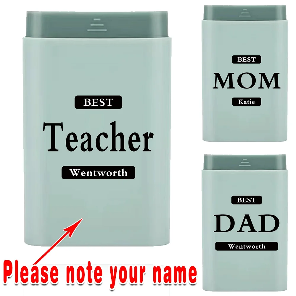 

Customized Name Portable Pill Organizer Medicine Box Waterproof Drug Storage Dispenser Case for Travel Pocket Purse DIY Design