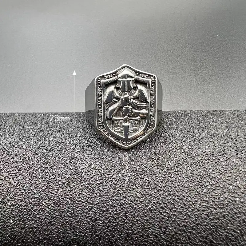 Steel - Templar Crusade Men's ring