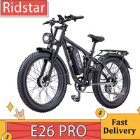 Ridstar E26 Pro Electric Bike 1000W*2 Motor 48V 23Ah Battery 26*4 Inch Fat Tire 49km/h Max Speed 75km Range Dual Hydraulic Brake