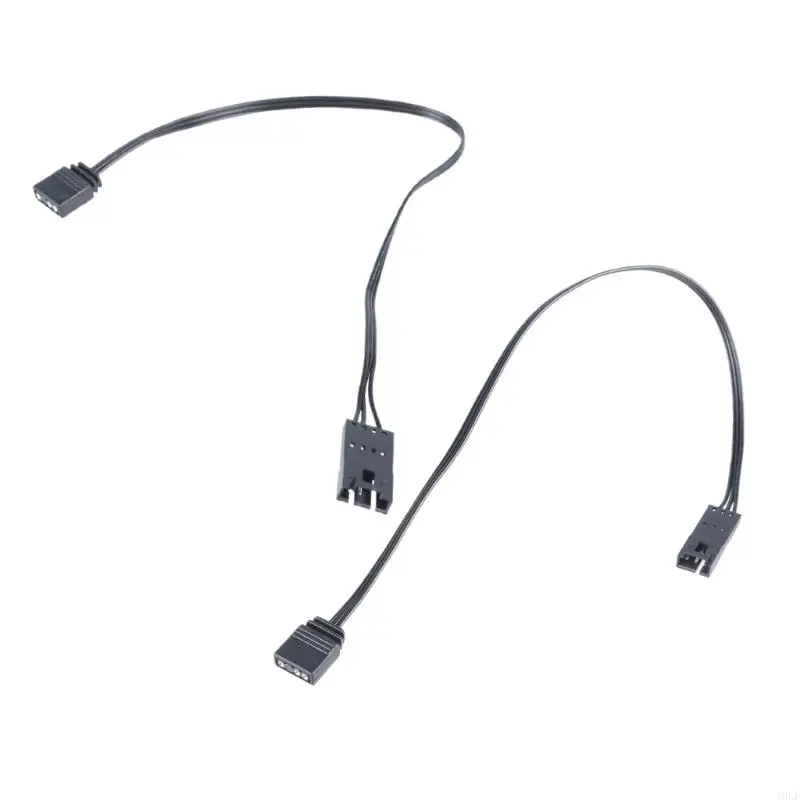 

A9LF LED Strips Light Extension Cable 25cm/9.84in 24AWG Male to Female 4Pin 3Pin Connector for PC Modding HDLL120 Fan Light