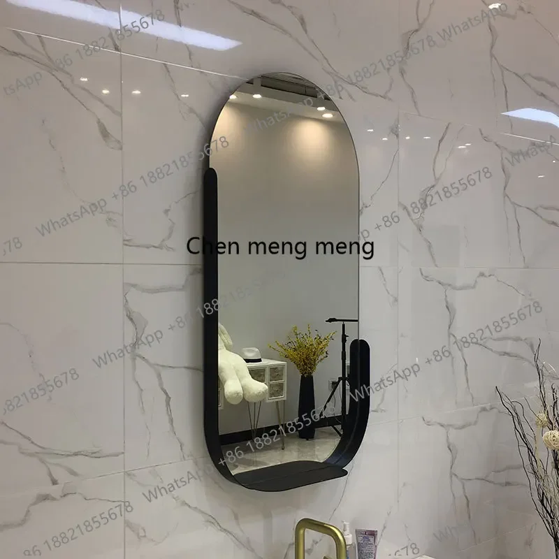 Modern simple hardware bathroom mirror personalized decorative creative makeup mirror beauty fitting mirrora139