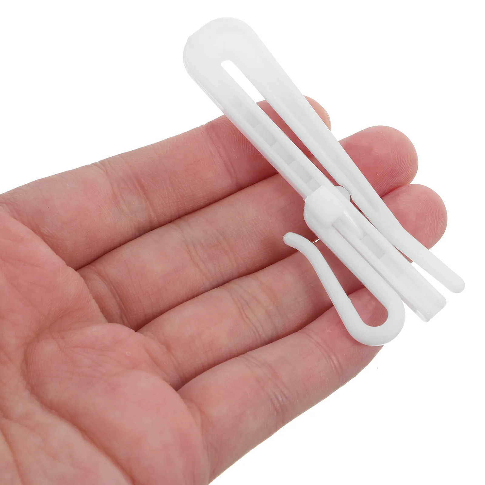 50Pcs Adjustable Plastic Pleat Hooks for Curtains Pinch Pleated Drapery Hooks Sturdy Secure Setup Decorative Window