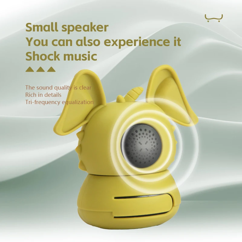 2024 New Xiaoqinglong Bluetooth Speaker Super Cute Waterproof and Dustproof Desktop Digital Ornament Gift Audio