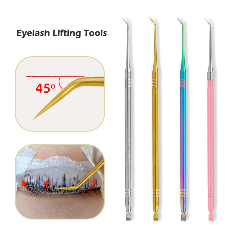 

1Pcs Stainless Steel Lash Lift Applicator Eyelash Perming Stick With Eyelash Comb For Lash Lifting Perming Volume Extension