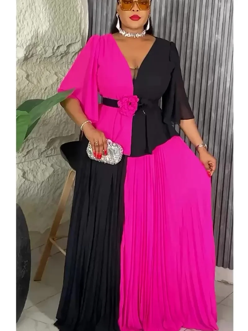 

Африканские вечерние платья больших размеров для женщин, новинка 2023 года, модное свадебное вечернее платье Дашики Анкара, элегантное мусульманское платье макси в Турции