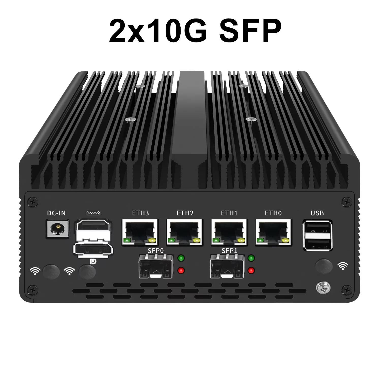 Topton H14 Firewall Mini PC Intel i7 13620H 8505 4*/2*10G SFP+ 4xi226-V 2.5G 2*DDR5 NVMe Industrial Computer Home Server Proxmox