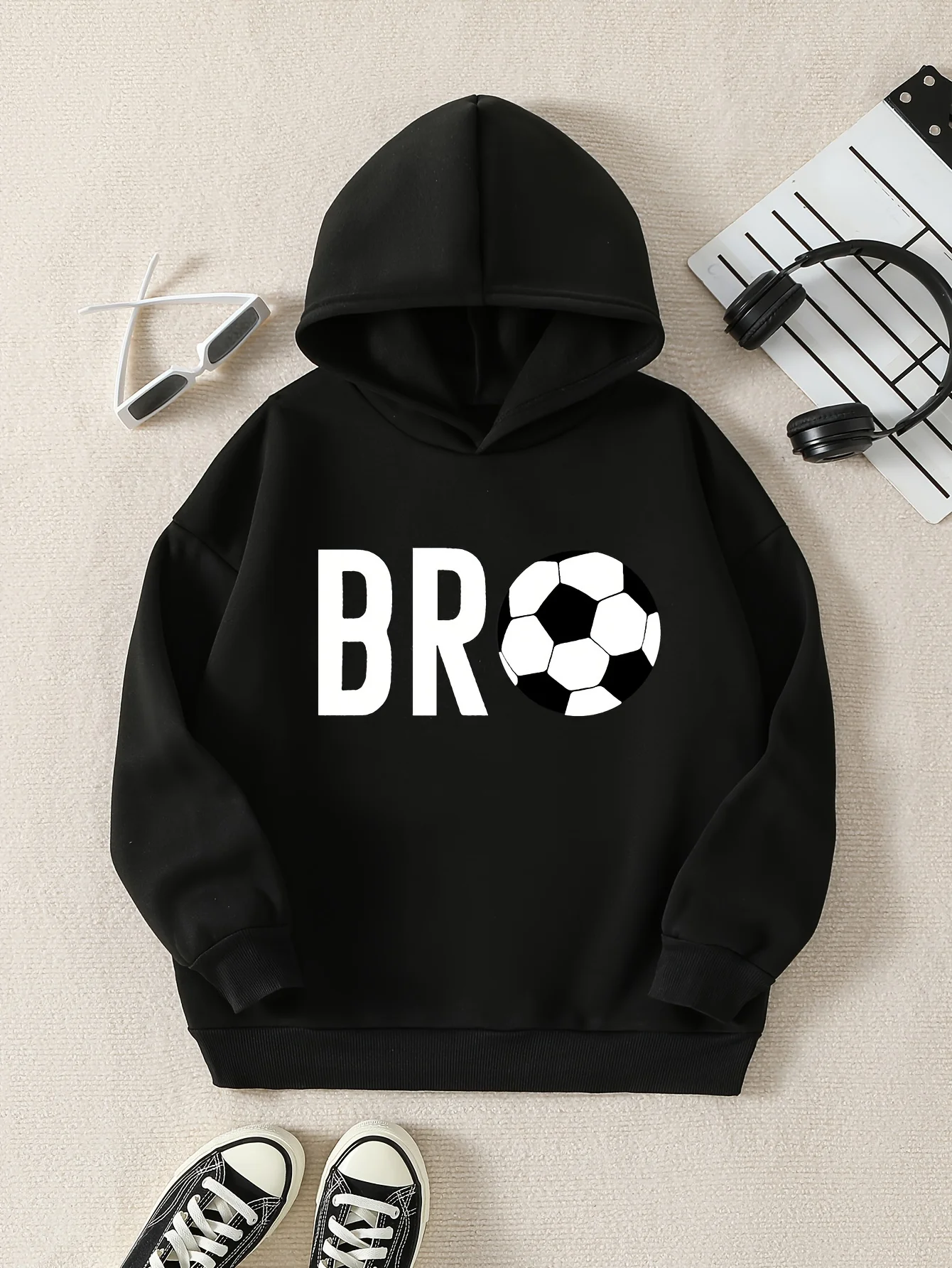 

Men's and Women's Plus Size Print Top, Loose Casual, Soft, Comfortable and Breathable, Outdoor Sports Loose Pullover Hoodie