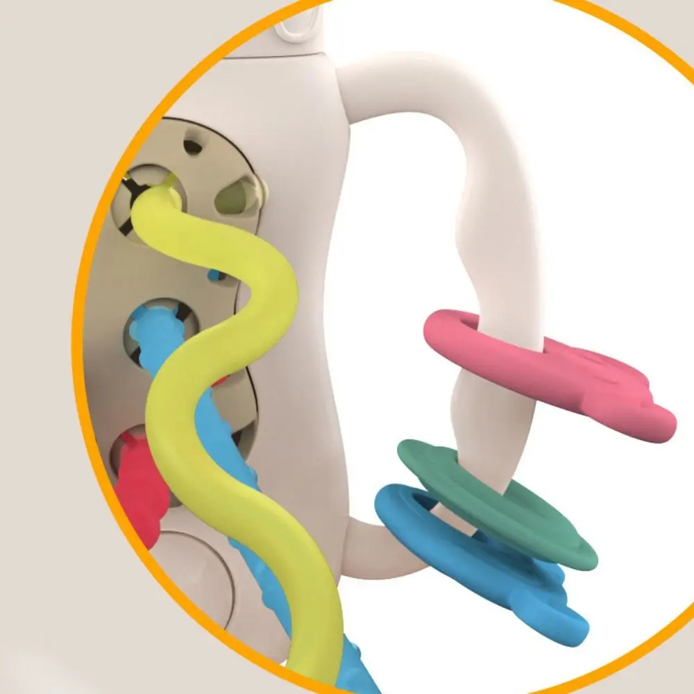 Multicolor Pull String Activity Milk Bottle Teething Function Infant Montessori Sensory Development Montessori Inspired