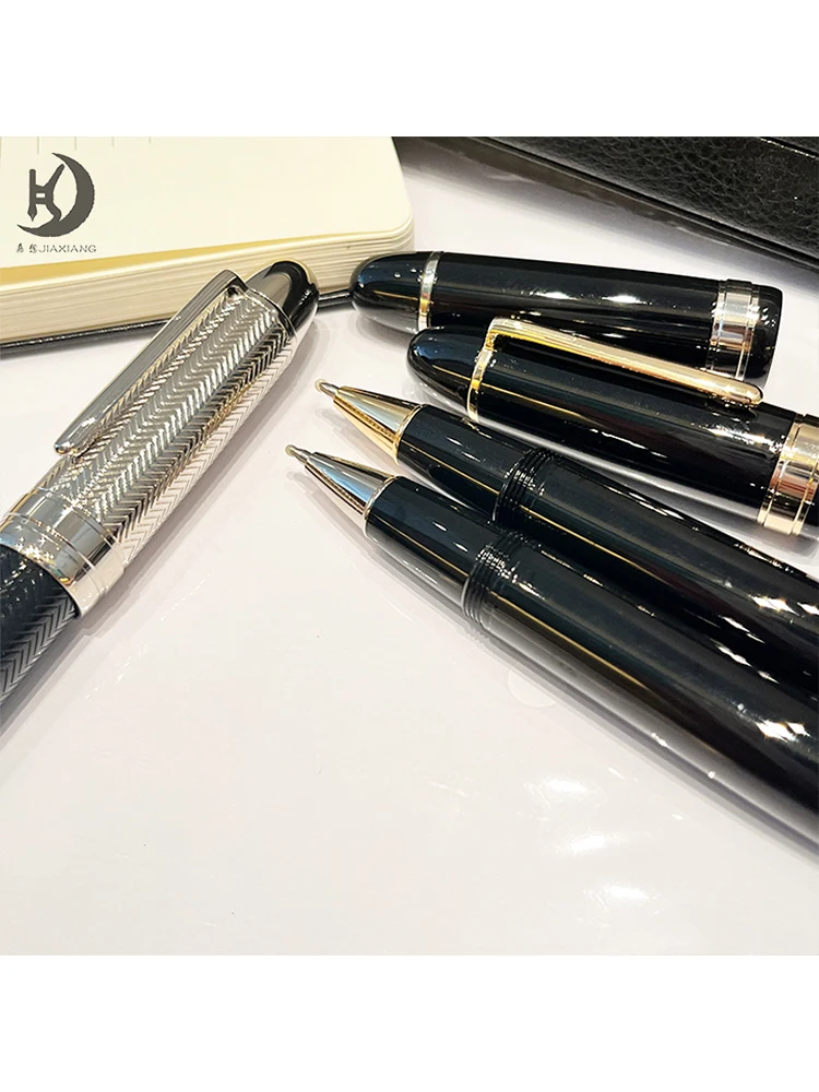 Jx-149 Luxus-Schreibroller Kugelschreiber aus Metall mit Gold-/Silberverzierung, edler Stift als Geschenk für Männer und Frauen im Führungsbereich. – Detail 2