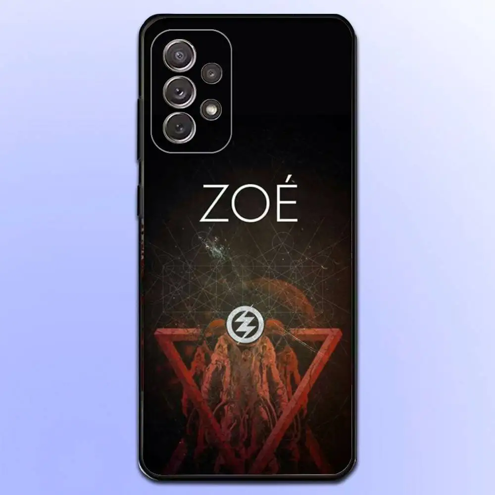 Coque de téléphone avec bande Z-ZOE, étui noir souple pour Samsung S 25,24,23,22,30,21,10,9,Ultra,Plus,Lite,FE,4,5 G