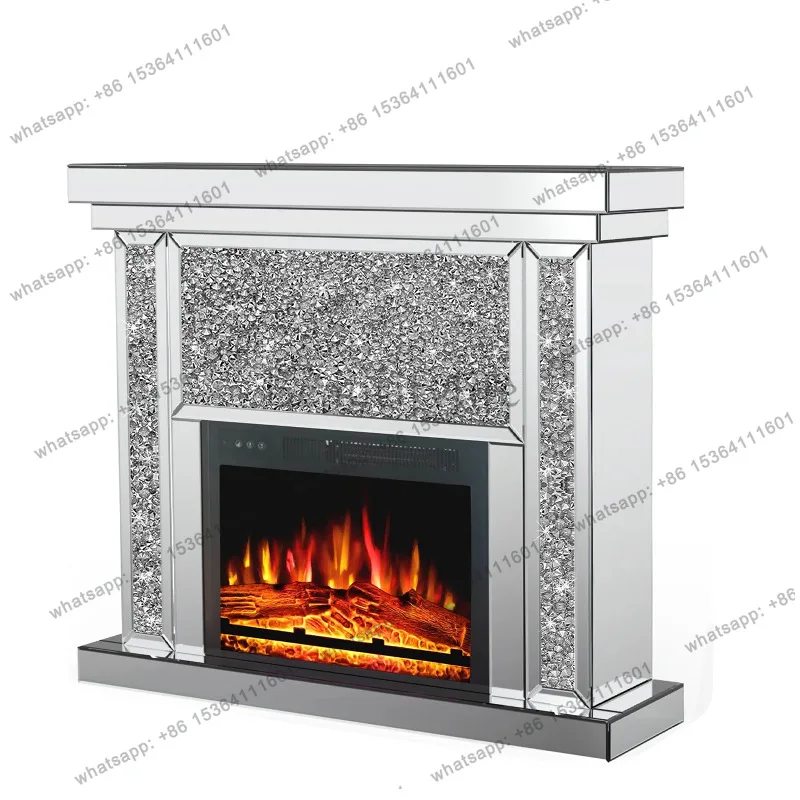 8Nordic mirror furniture living room fireplace modern European light luxury furniture fireplace 3129