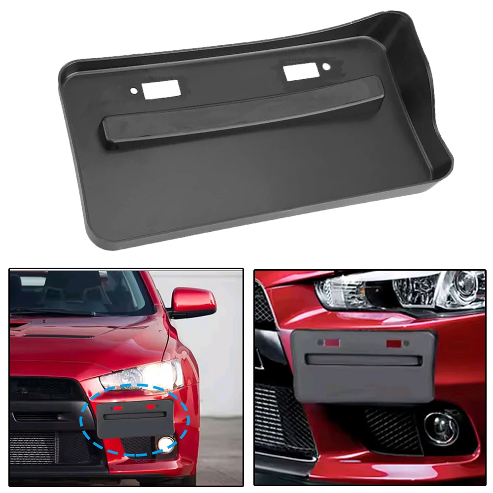 

Auto Accessories Car Registration Plate Frame Holder Front Bumper License Plate Holder for Mitsubishi Lancer GTS EVO X 2008-2018