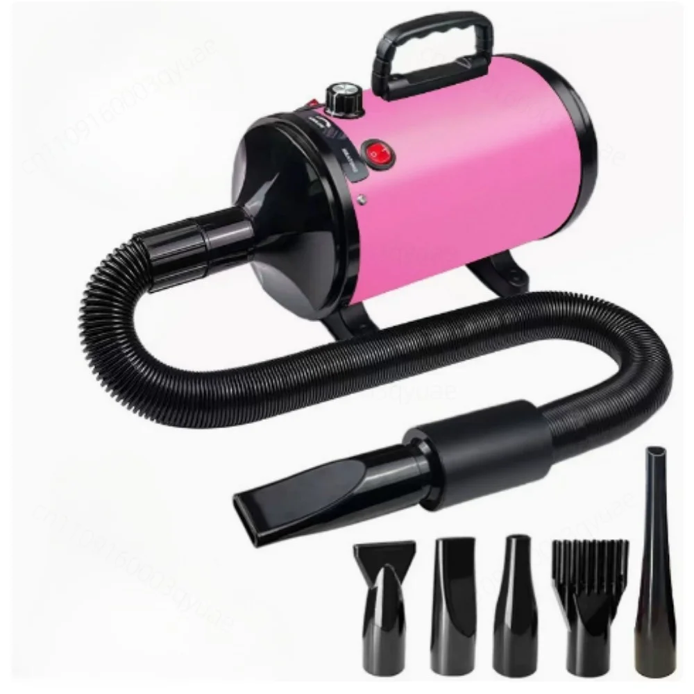 1PCS High Power Stepless Speed Pet Hair Dryer Blaster EU Plug