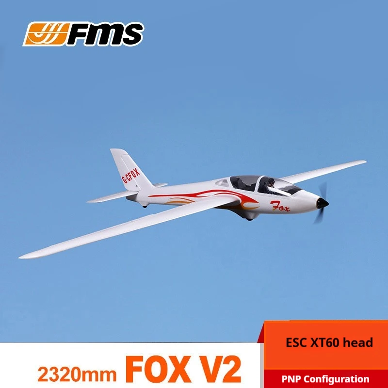 

Fms 2320mm Extra Large Wingspan Fox V2 Rc Glider Aircraft Model Electric Remote Control Aircraft Fixed Wing Foam Machine Gifts