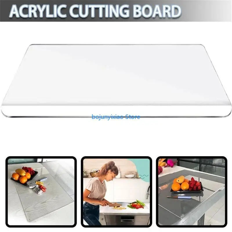 

900B Versatile Acrylic Chopping Block Acrylic Cutting Boards Kitchen Vegetable Tool
