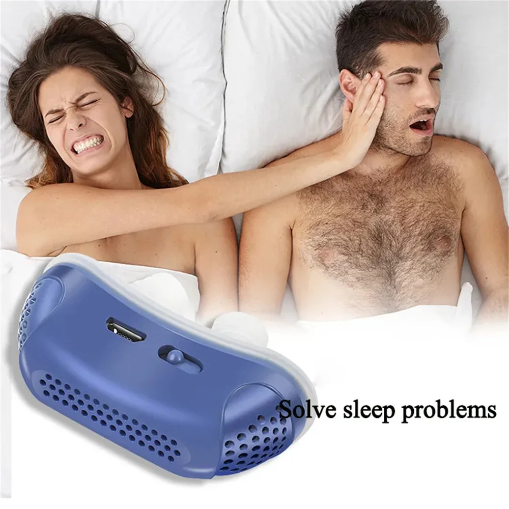 Micro Electric Anti Snoring Electronic Device Sleep Apnea Stop Snore Aid Stopper USB Electric Anti Snoring Device Aid Stopper