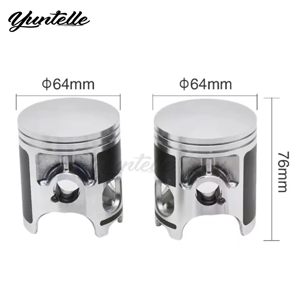 64mm Bore Engine Piston With Ring Kit For YAMAHA RD350 RD 350 1973-1975 Bike Motorcycle Accessories Piston Assembly Pin 16mm view 6