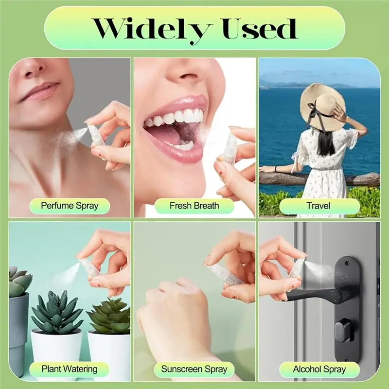 【PARTY】Mini Bottle, Small Travel Perfume Bottle Refillable With 10 Tools, For Travel Essential Oil Perfumes