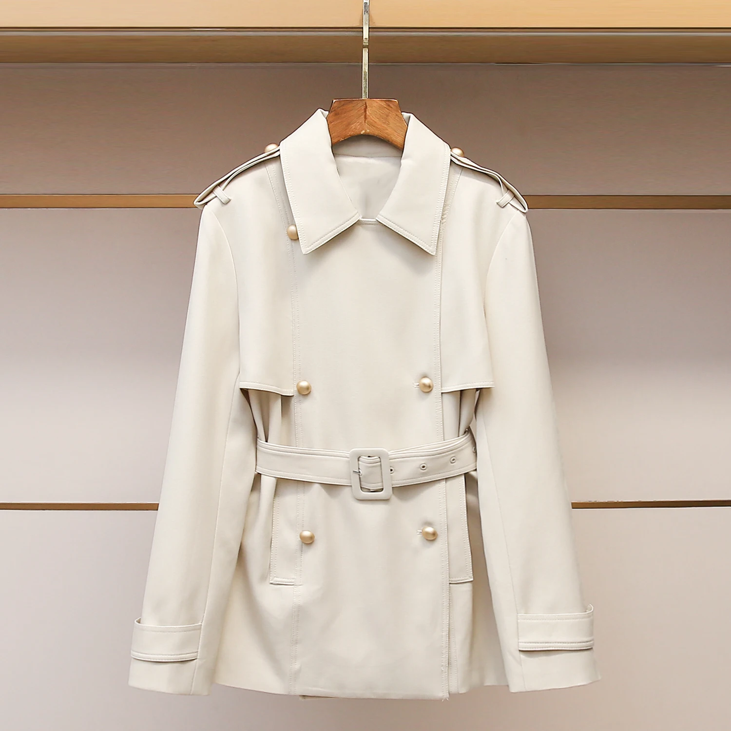 

Элегантная женская ветровка премиум-класса в британском стиле, прямого кроя, для повседневной носки, новинка зимнего сезона