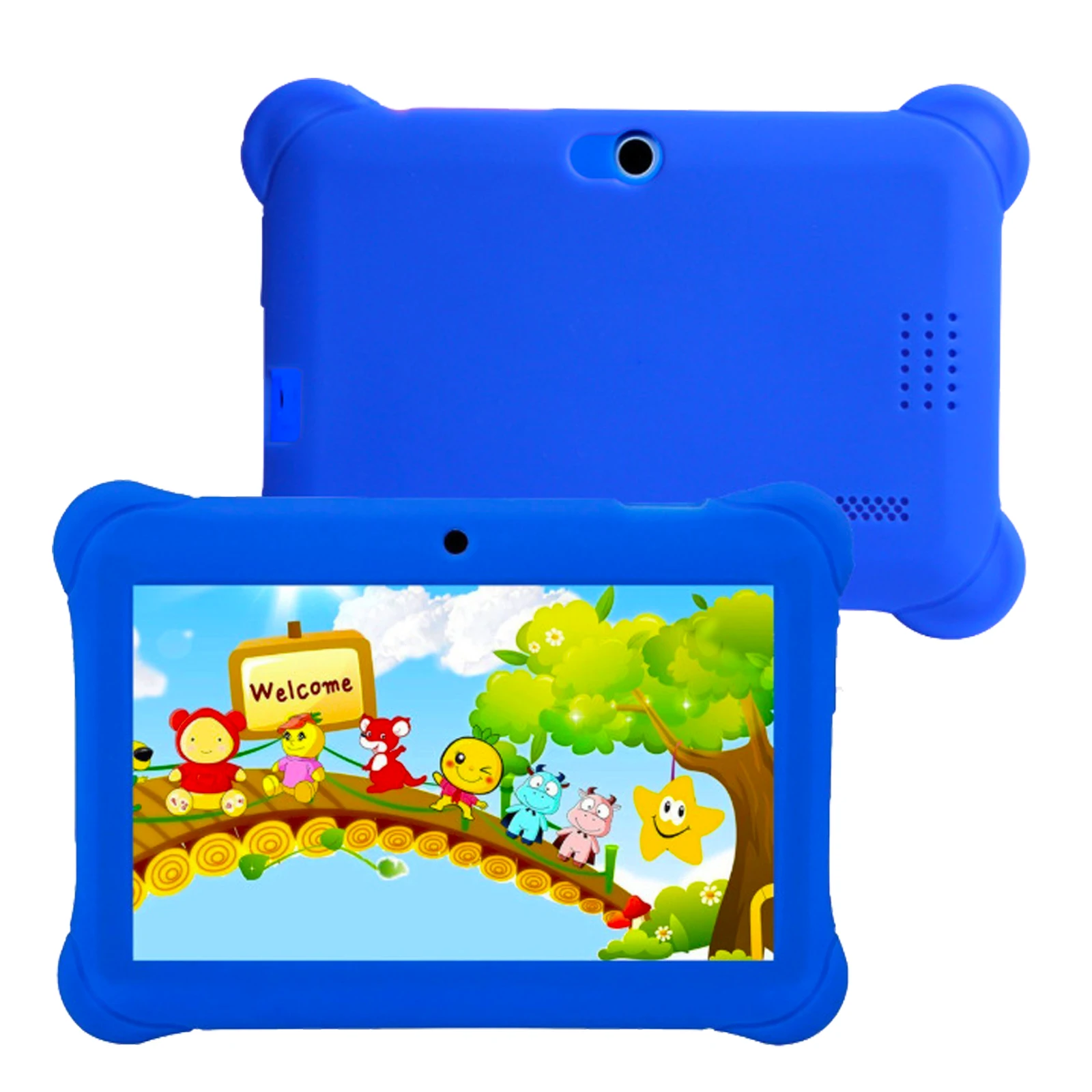 7 Inch 4GB 64GB Learning Tablet for Kids Android 14 Kids Tablet Toddler Educational Toy Gift for Children HD Dual Cameras