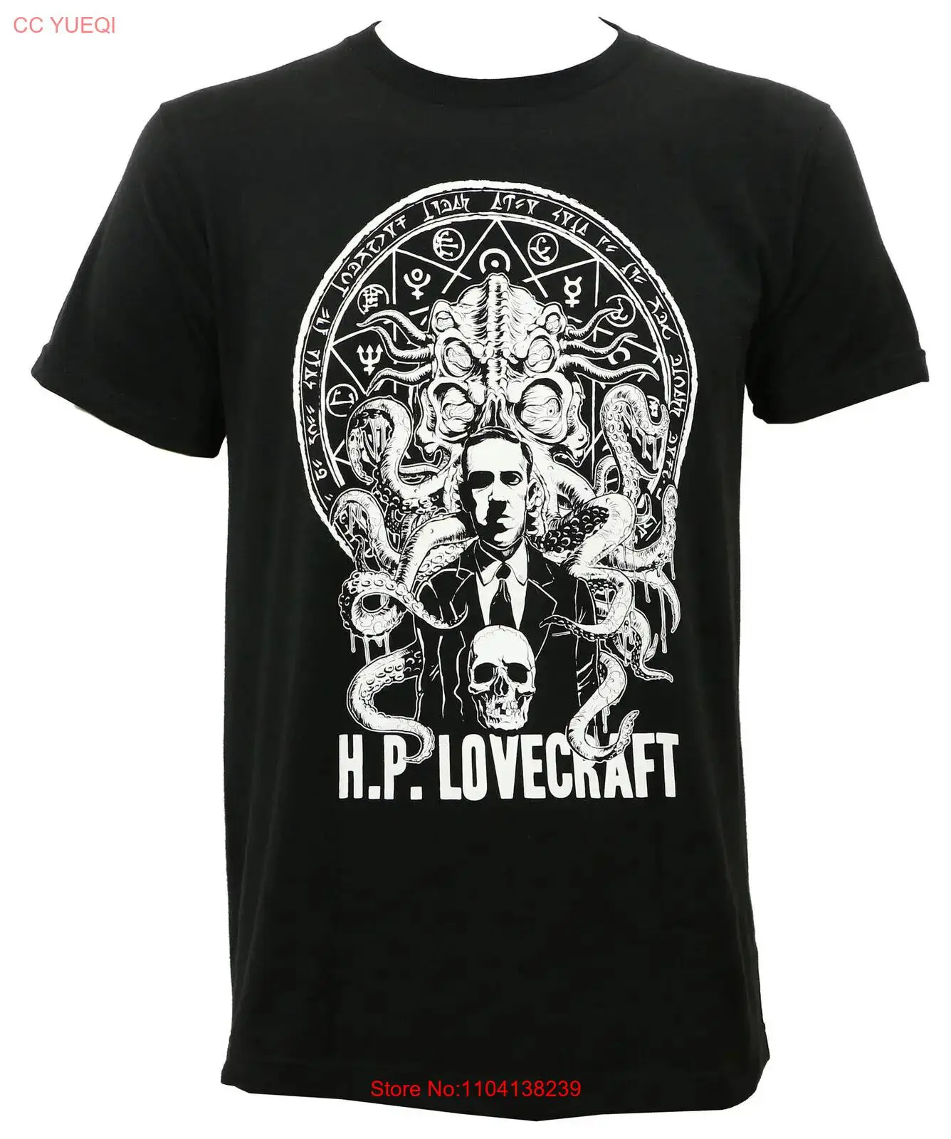 H.P. Lovecraft Cthulhu Horror Fiction Writer Slim-Fit T-Shirt S M L XL XXL NEW long sleeves