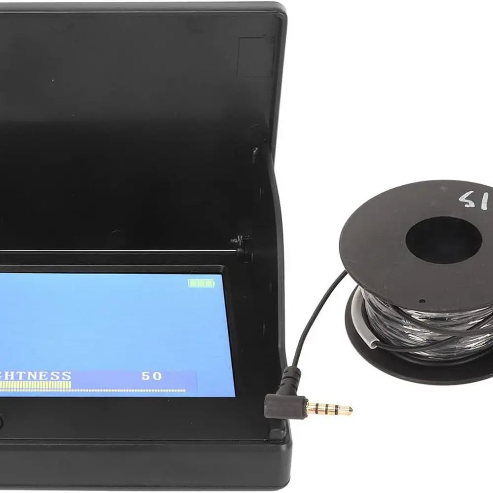 Portable 4.3 LCD Underwater Fishing Camera, 190° View, Waterproof, 98ft Depth, 49.2ft Cable
