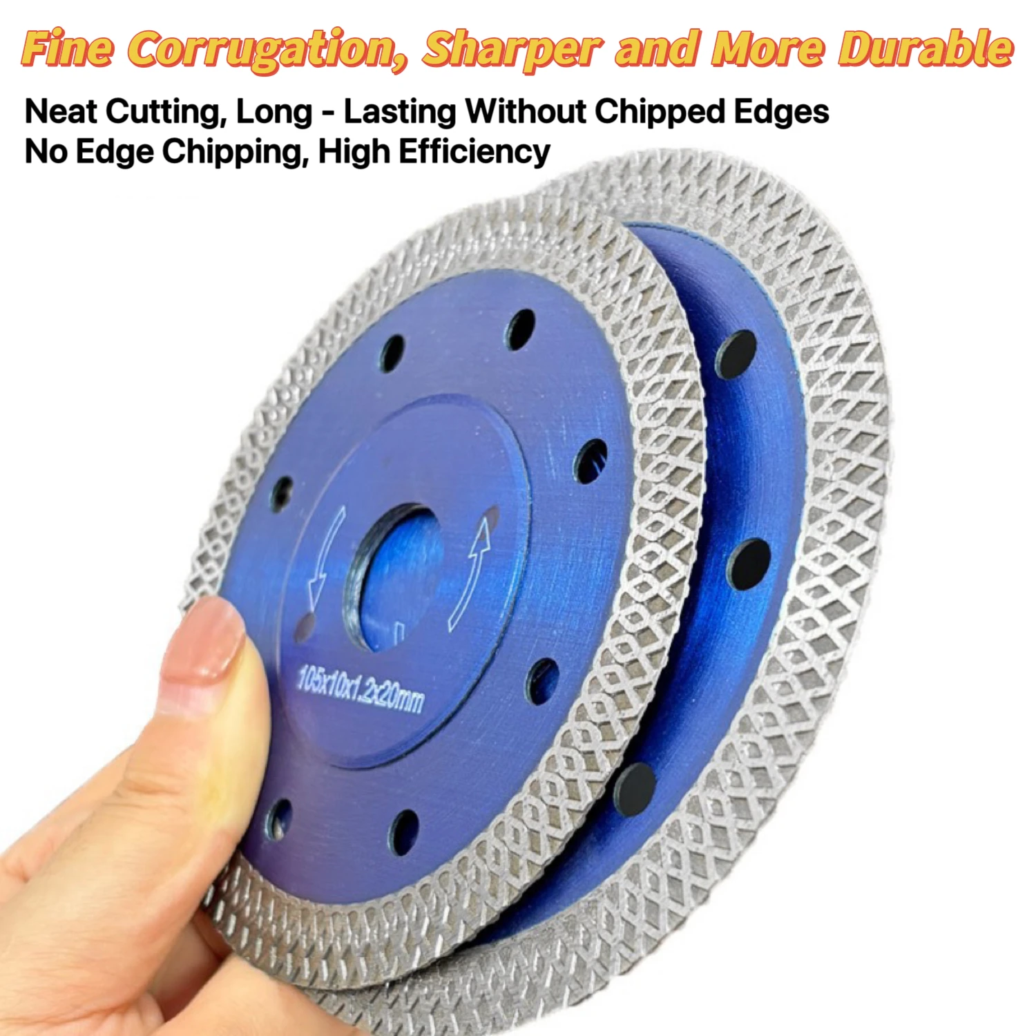 Wear - Resistant Ceramic Cutting Discs with Mesh Wave Design Mesh Wave Ceramic Cutting Discs - Sharp & Durable for Precision Cut