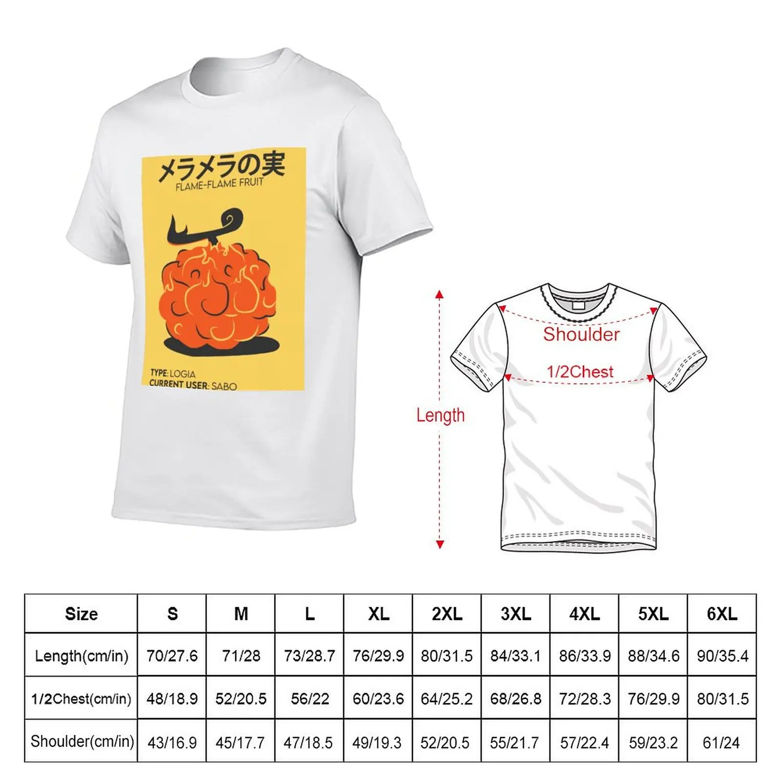 Flame Flame Fruit T-Shirt Casual Light Summer Short Sleeve Top