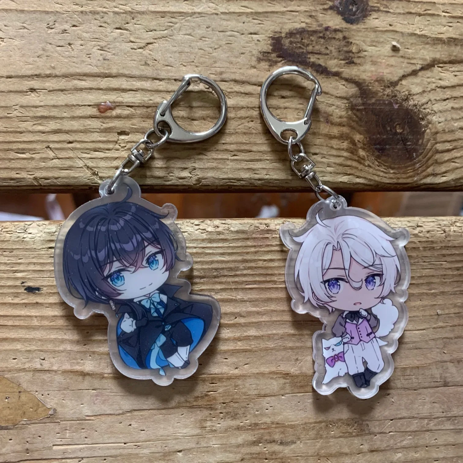 Anime Keychain Noe Acrylic Keyring Strap Figure Hanging Accessories  Set of 2