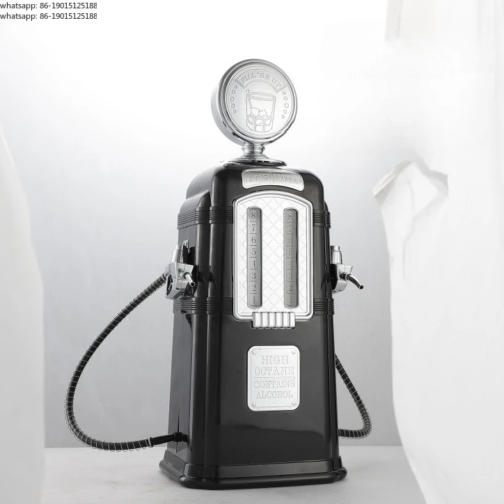 

Creative gas station double head water dispenser bar dispenser wine tower 2 liters draft beer keg