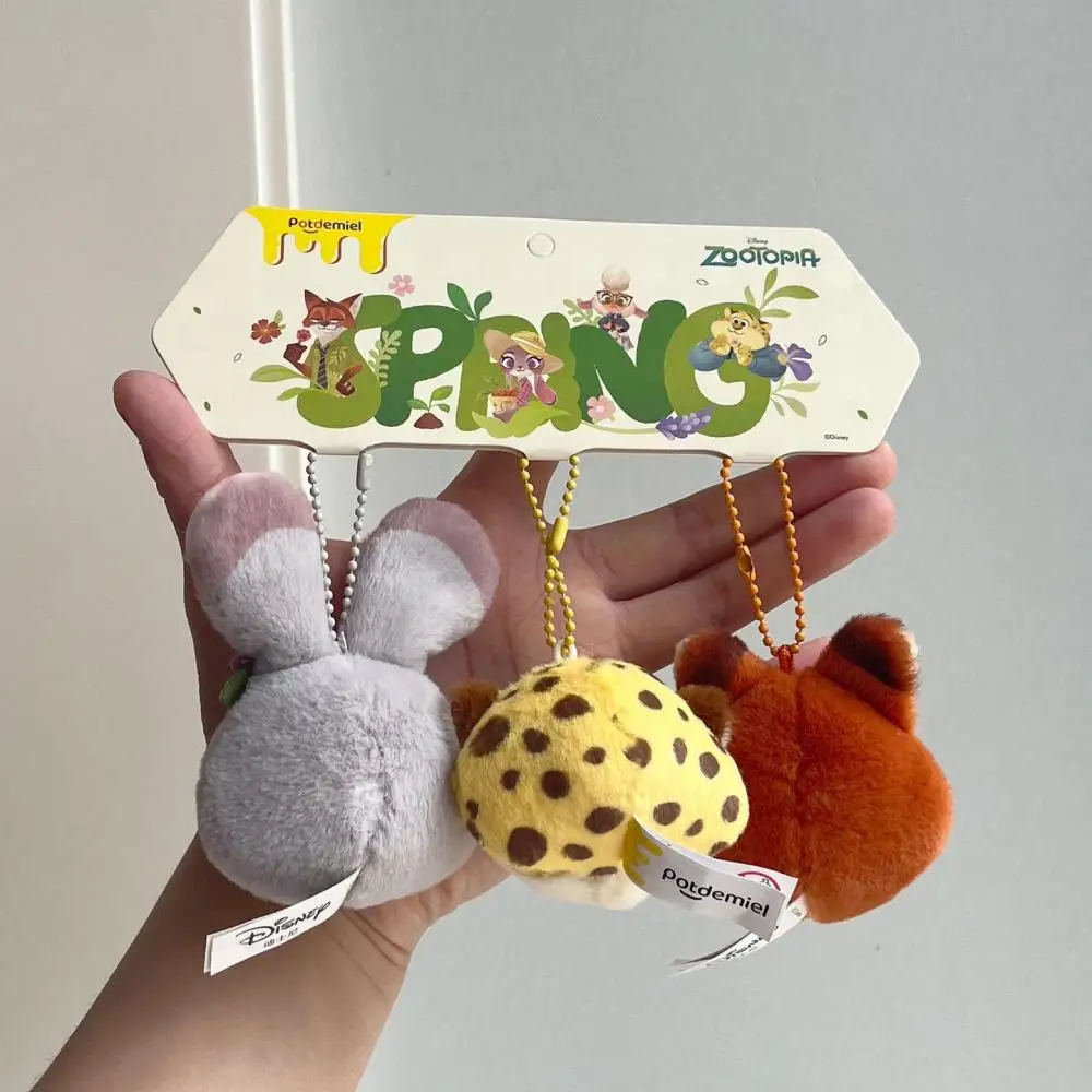 Disney Zootopia-serie Judith Nick Leopard Officer Pluche hanger Set schattige pluche sleutelhanger meisje Speelgoed Liefhebbers Vriend verjaardagscadeau