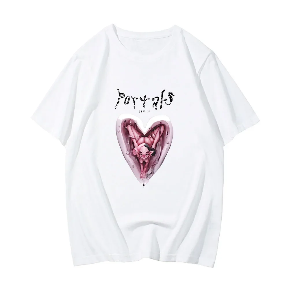 Melanie Martinez Portals Tour Men T-shirt High Street Hip Hop Print Short Sleeve T Shirt Tide Summer Loose Tops Cotton Clothes