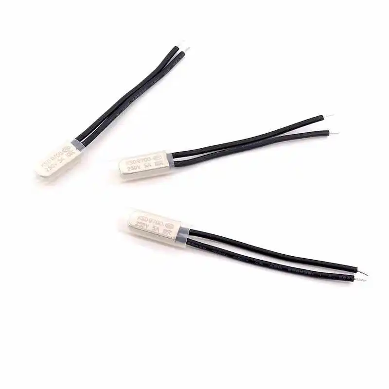 Metal KSD9700 temperature control/temperature switch controller with 5A rating, normally open/normally closed, 40°C - 150°C ther