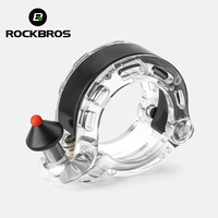 ROCKBROS Bicycle Bell Aluminum Alloy Clear Loud Sound Handlebar Ring Cycling Horn Safety Alarm MTB Road Bike Bell Accessories