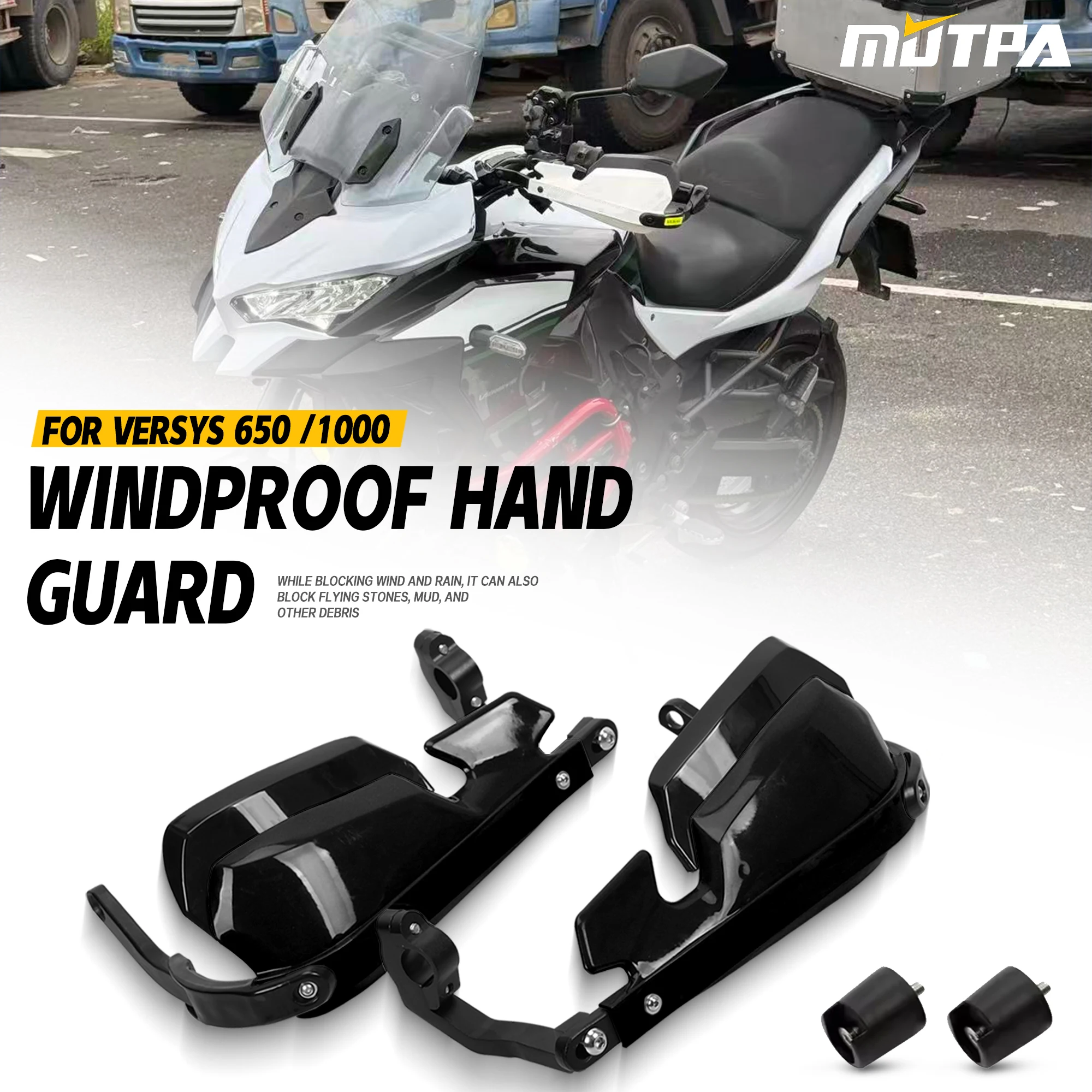 For Kawasaki Versys 650 Versys1000 Motorcycle Versys 1000 Aluminum Alloy Handguard Shield Hand Guard Handlebar Lever Protector