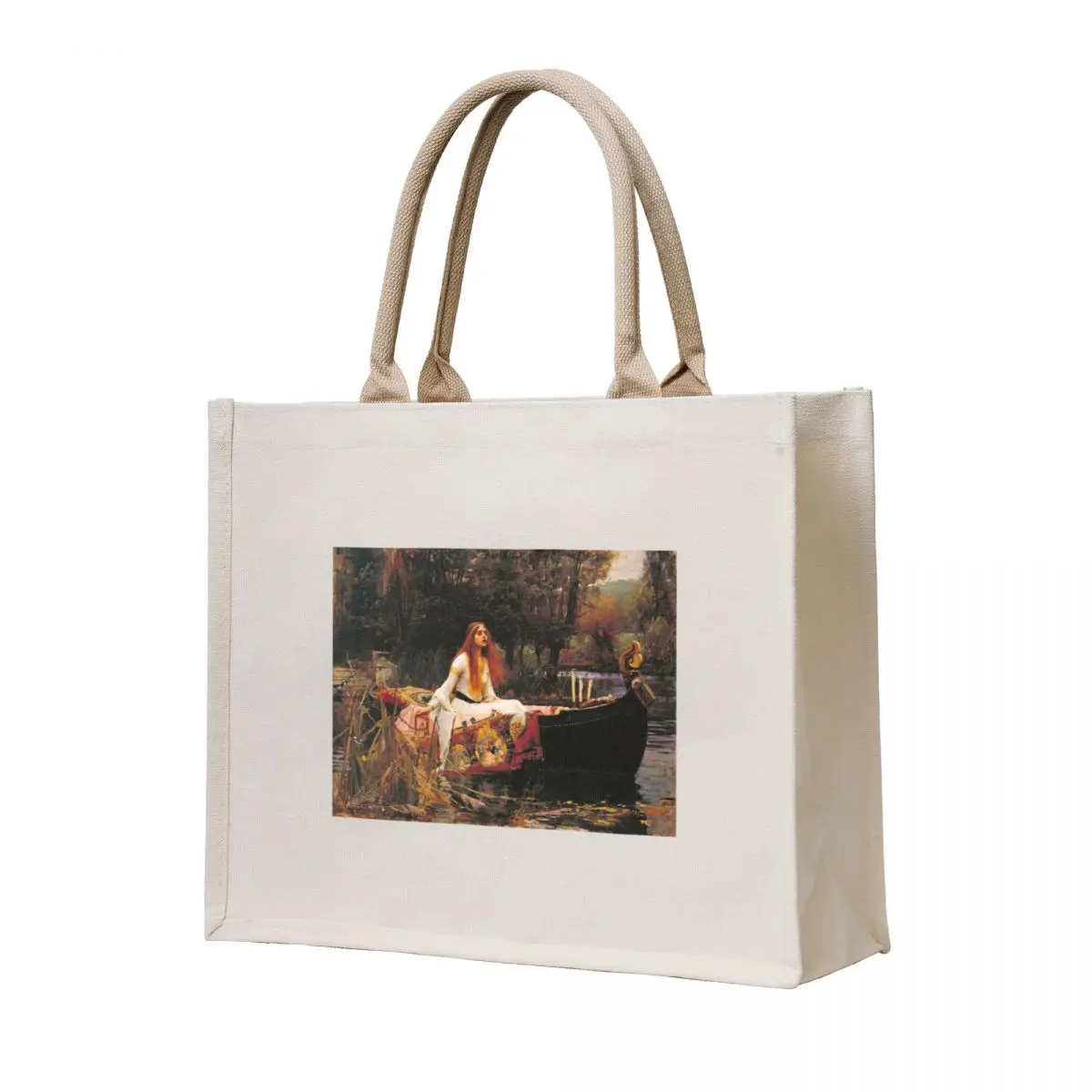 

The Lady of Shalott by John William Waterhouse (1888) Tote Bag Beach bag cute pouch bag female