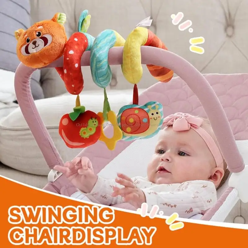 Jouet suspendu berceau bébé doux avec plusieurs Textures, jeu sensoriel éducatif pour les nouveau-nés les tout-petits,