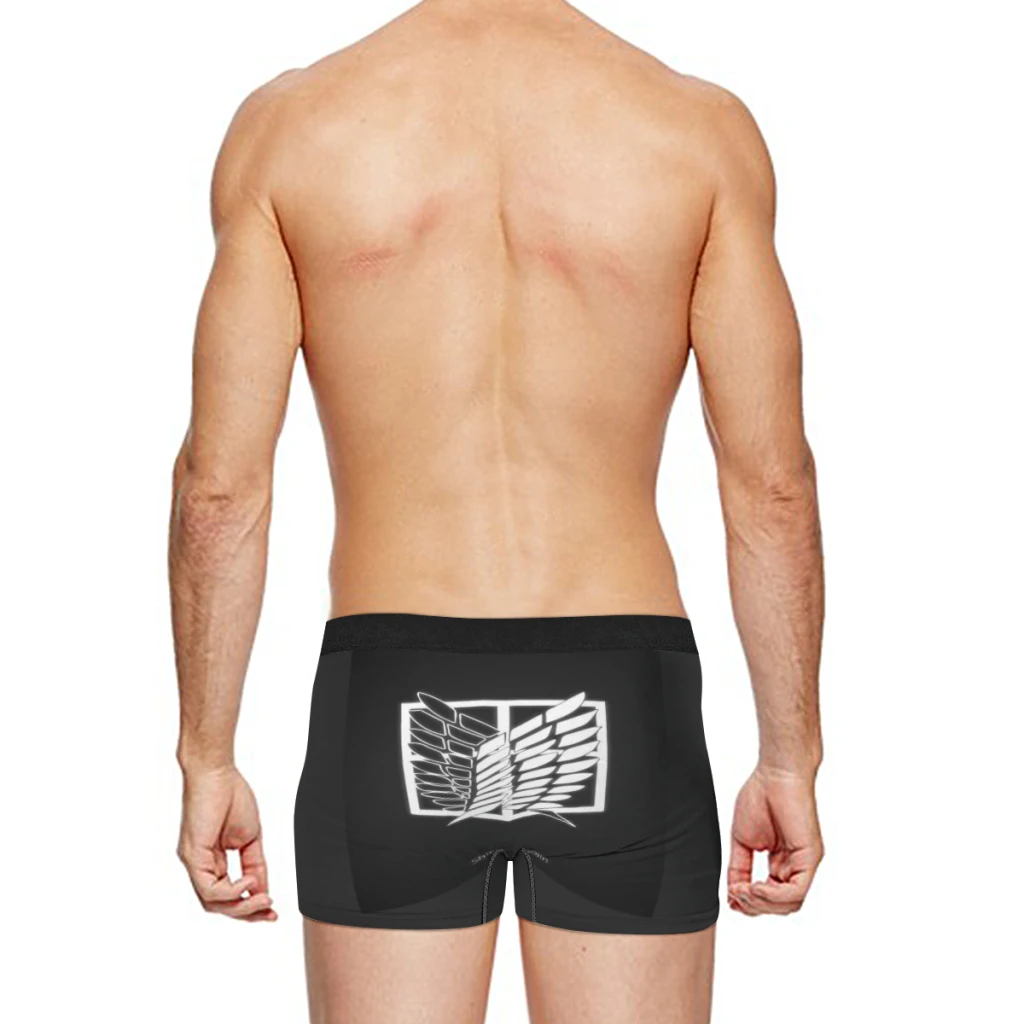 Sous-vêtements élastiques 3D pour hommes, Wings of Pages Attack on Titan, Retro Breathable Milk InjGoals, Boxer Shorts, Boxer Briefs