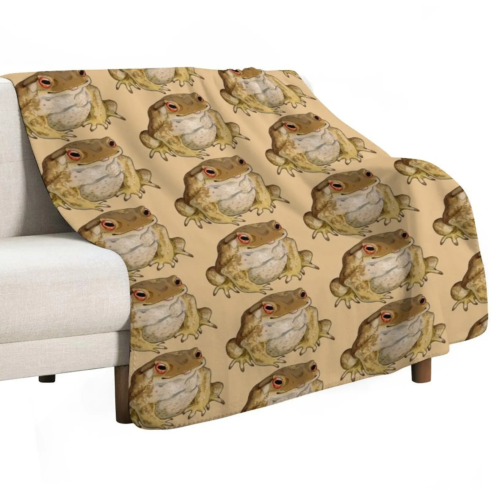 Common European toad Throw Blanket Luxury Brand Softest for babies decorative Hairys for sofa Blankets