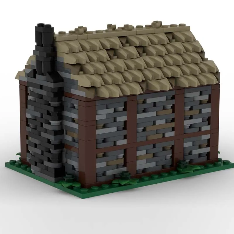 609 ELEMENTÓW MOC Średniowieczny Dom Przytulny Modułowy Model Architektoniczny Klocki Konstrukcyjne Układanka Zabawki Oryginalne Klocki Prezent na Święta