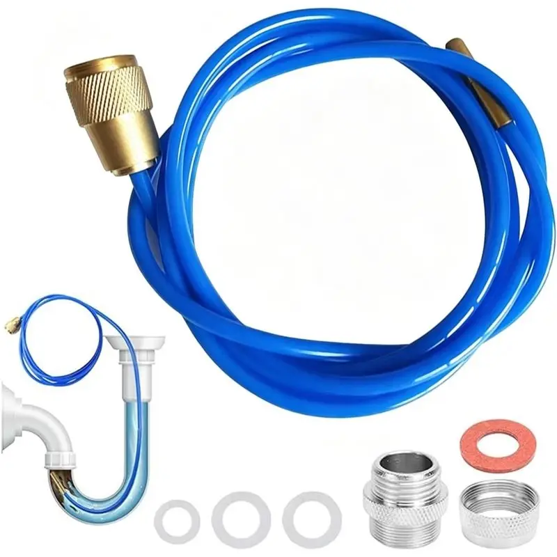 PORK-For M22 M24 1/2 Inch Pipe Cleaner, 3 Meter High Pressure Pipe Cleaning Hose, Pressure Washer Hose, Drain Tap Hose
