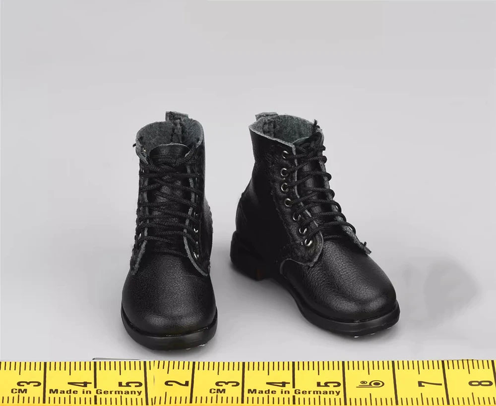 Preto curto oco sapato botas, D80172, homem que soldado da Segunda Guerra Mundial série, 12 "figura de ação, boneca colete, 1/6