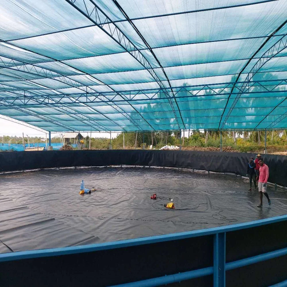 AIROW SDM  Can Be Customized Metal Frame Collapsible and Movable Plastic Pvc Fish Tanks Farming