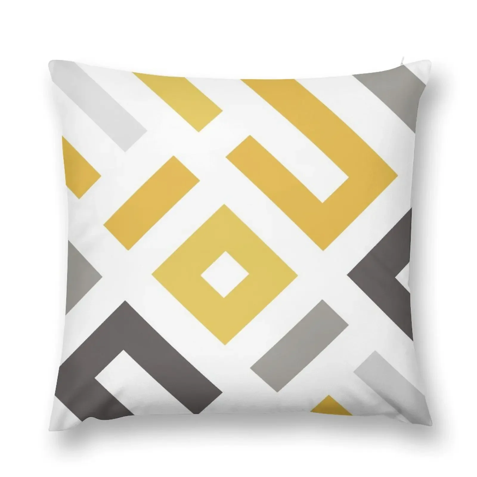 

Mustard & Grey Geometric Throw Pillow Christmas Covers For Cushions Covers For Sofas New year Plaid Sofa pillow