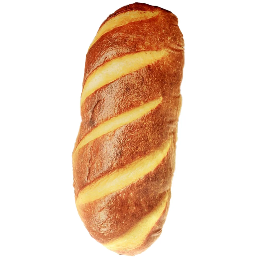 1Pc Simulation Bread Shape Pillow Realistic Butter Bread Pillow for Sofa Simulation Bread Pillow Lumbar Pillow