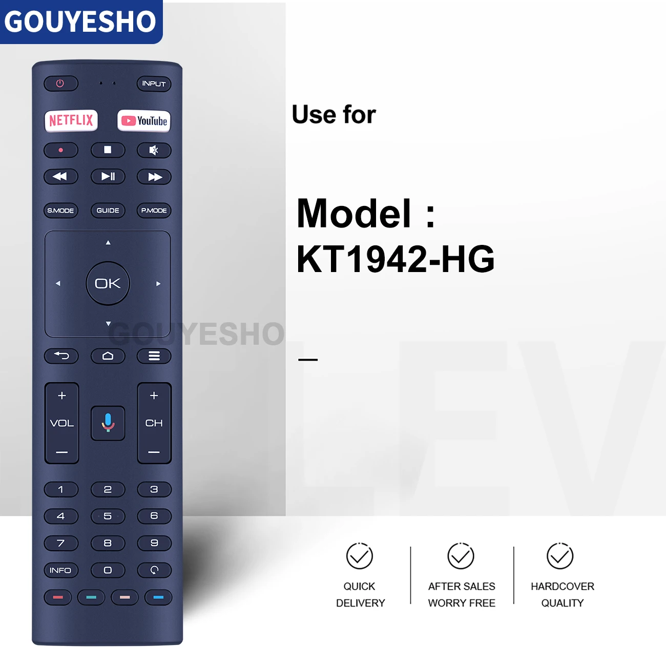 New Voice Remote Control For JVC RM-C3363 ANAM Konka RM-C3329 Smart TV 40H33A 65U55