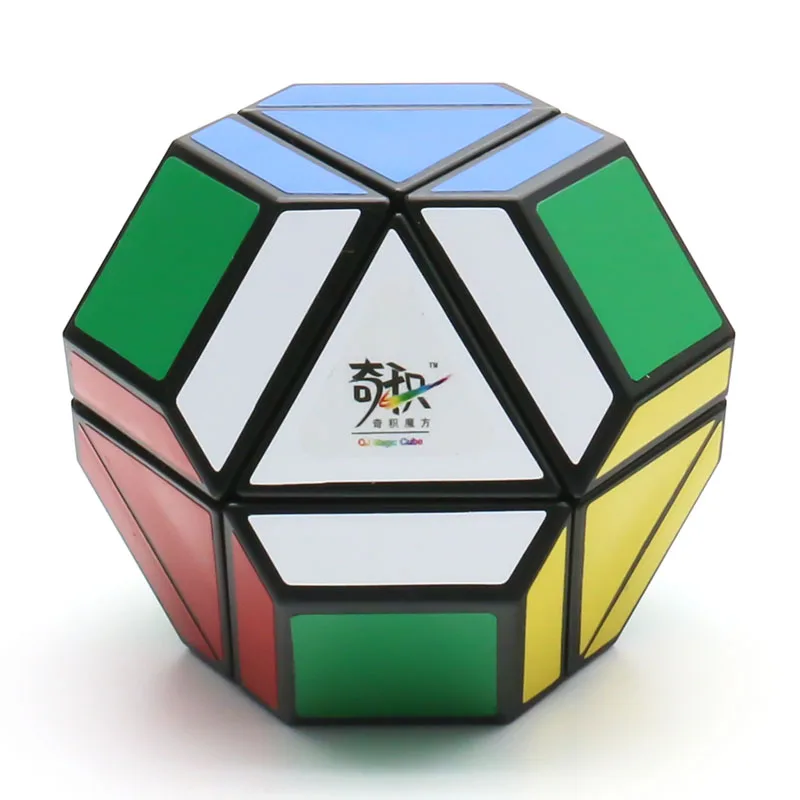 QJ Skewb Hex Diamond Truncated Octahedron Twisty Puzzle Magic Cube Black White Adult Teenager Intelligence Toy Brain Teaser