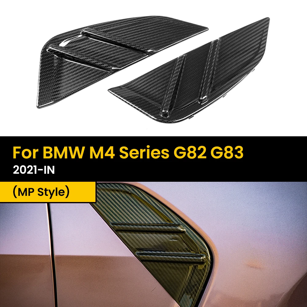 Real Dry Carbon Fiber Side Fender für BMW M4 Serie G82 G83 MP Style 2021-IN 2 Teile/satz